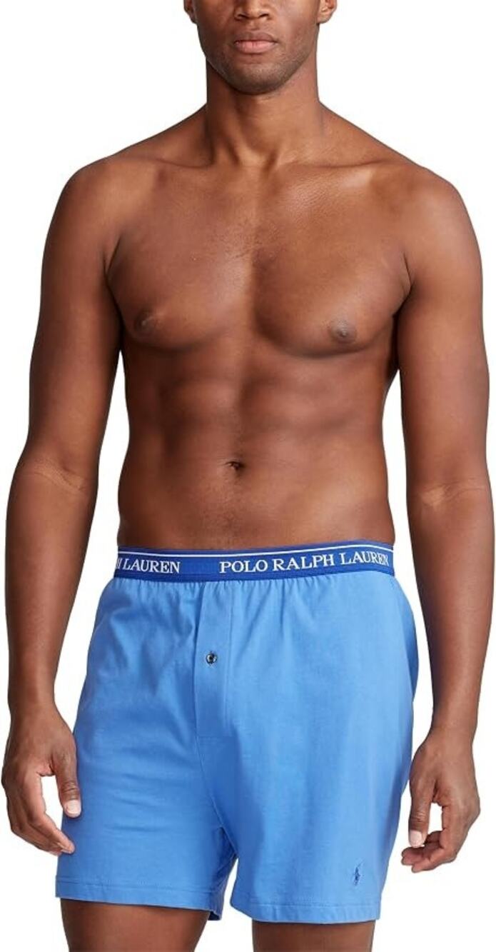 Polo Ralph Lauren Men's 2XL Blue 2 Pack Classic Fit Cotton Boxers Shorts B13-8